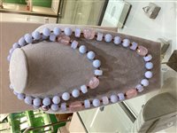 Collana Giadan Donna in Argento CAR690 ACQUAMARINA CALCEDONIO MORGANITE - CAR690 ACQUAMARINA CALCEDONIO MORGANITE